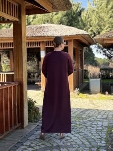 Cupra Modal Elbise Bordo