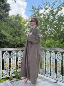 Modal tensel Abaya Takım Haki