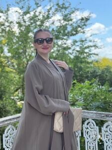 Modal tensel Abaya Takım Haki