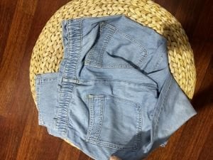 Beli Lastikli orjinal denim pantolon