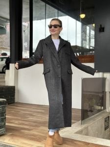 Frisco Kaşe Kaban Antrasit