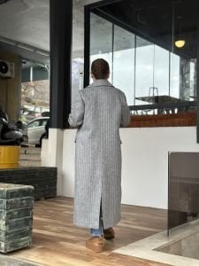 Frisco Kaşe Kaban Gri