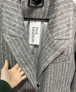 Frisco Kaşe Kaban Gri