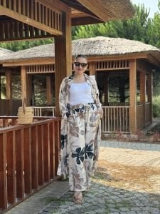 Nilüfer mango pamuk Takım