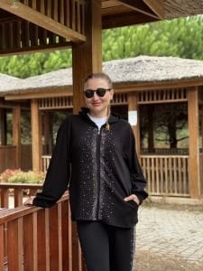 Taşlı tasarım Oysho takım Siyah