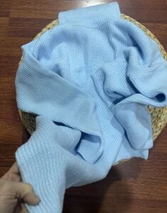 Balıkçı oversize kazak bebe mavi