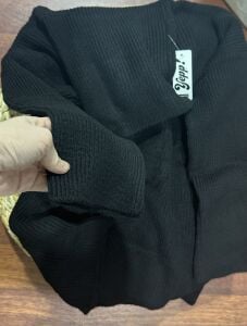 Balıkçı oversize kazak siyah