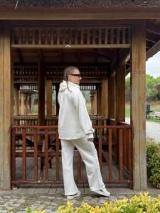 Taşlı tasarım Oysho takım Beyaz