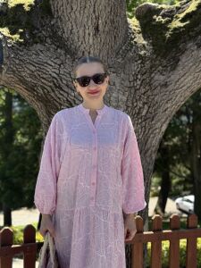 Polo Brode Patlı tensel elbise Pembe