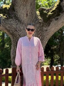 Polo Brode Patlı tensel elbise Pembe