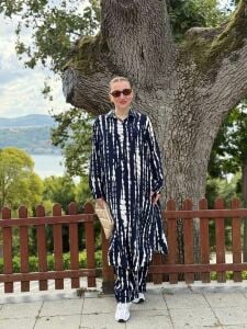Polo Shelly Viskon takım lacivert