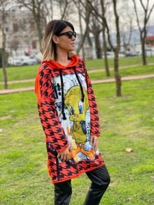 Turuncu tweety sweatshirt