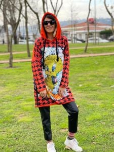 Turuncu tweety sweatshirt