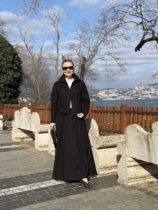 6011 Nakışlı İşlemeli Siyah takım