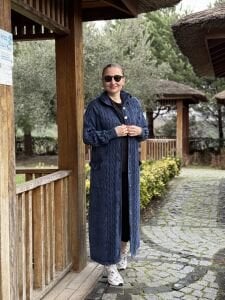 A.Akay Kapişonlu ithal kap indigo 6006