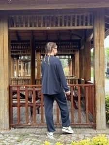 İncili tasarım Oysho takım antrasit