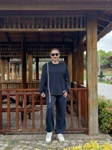 İncili tasarım Oysho takım antrasit