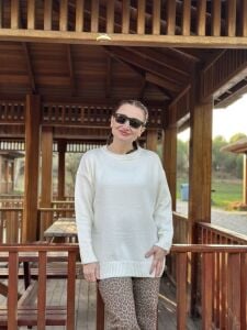 KIRIK BEYAZ Yumoş kazak