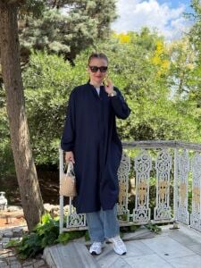 Çilek pamuk tensel Kap lacivert