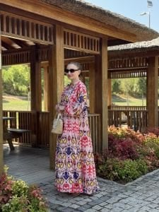 Nesli Viskon katleya elbise