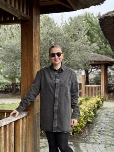 Orjinal tek cep detaylı kot gömlek