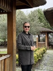 Orjinal tek cep detaylı kot gömlek