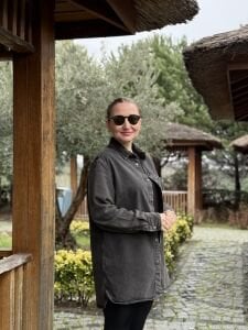 Orjinal tek cep detaylı kot gömlek