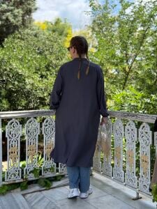 Çilek pamuk tensel Kap antrasit