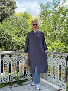Çilek pamuk tensel Kap antrasit
