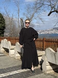 6003 Etekli tensel takım Siyah