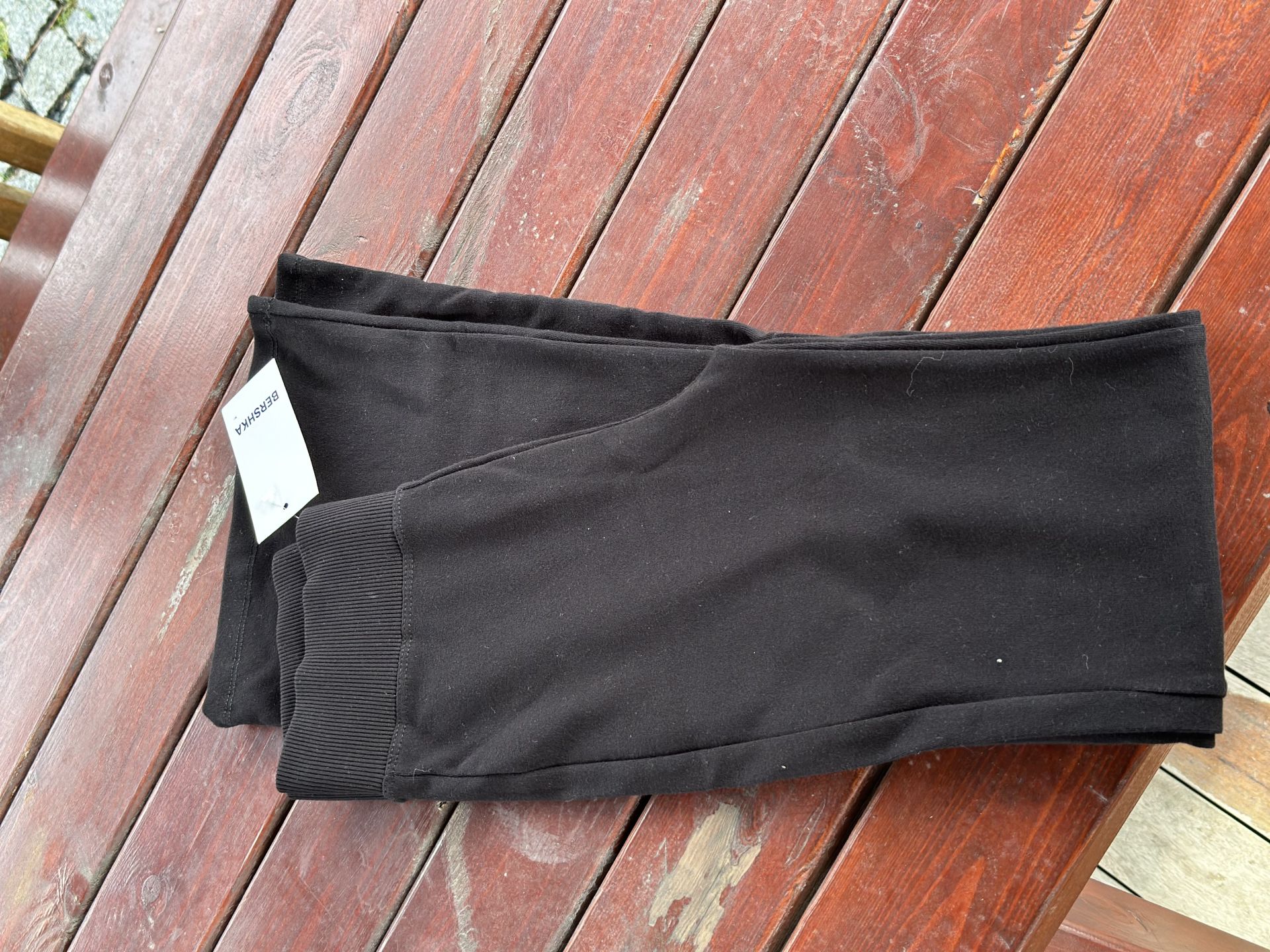 İspanyol paça bershka tayt siyah