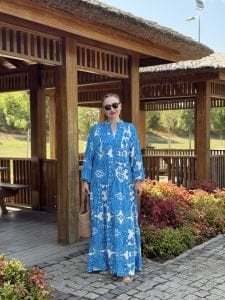 Mavi Melisa Viskon katleya elbise