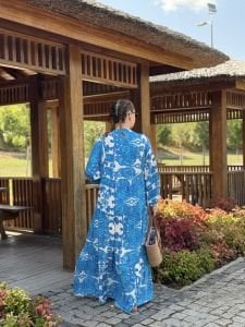 Mavi Melisa Viskon katleya elbise