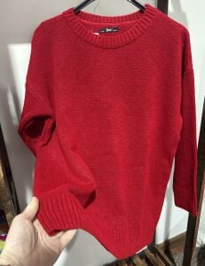 KIRMIZI Yumoş kazak