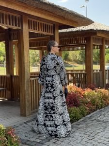 Siyah Melisa Viskon katleya elbise