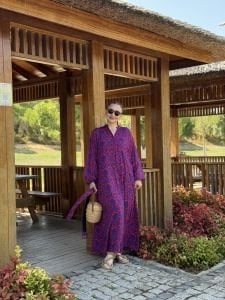 Sueno viskon Kemerli gömlek elbise