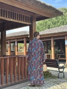 Begonya Viskon gömlek elbise kırmızı