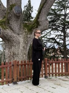 Pero palazzo takım Siyah