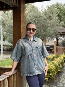 Orjinal vintage kot gömlek