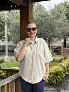 Orjinal Mng kot gömlek taş