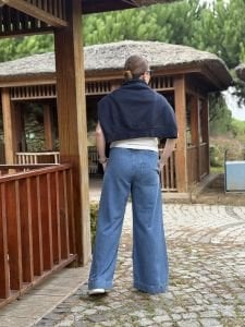 Orjinal COS beli lastikli kot pantolon