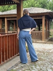 Orjinal COS beli lastikli kot pantolon