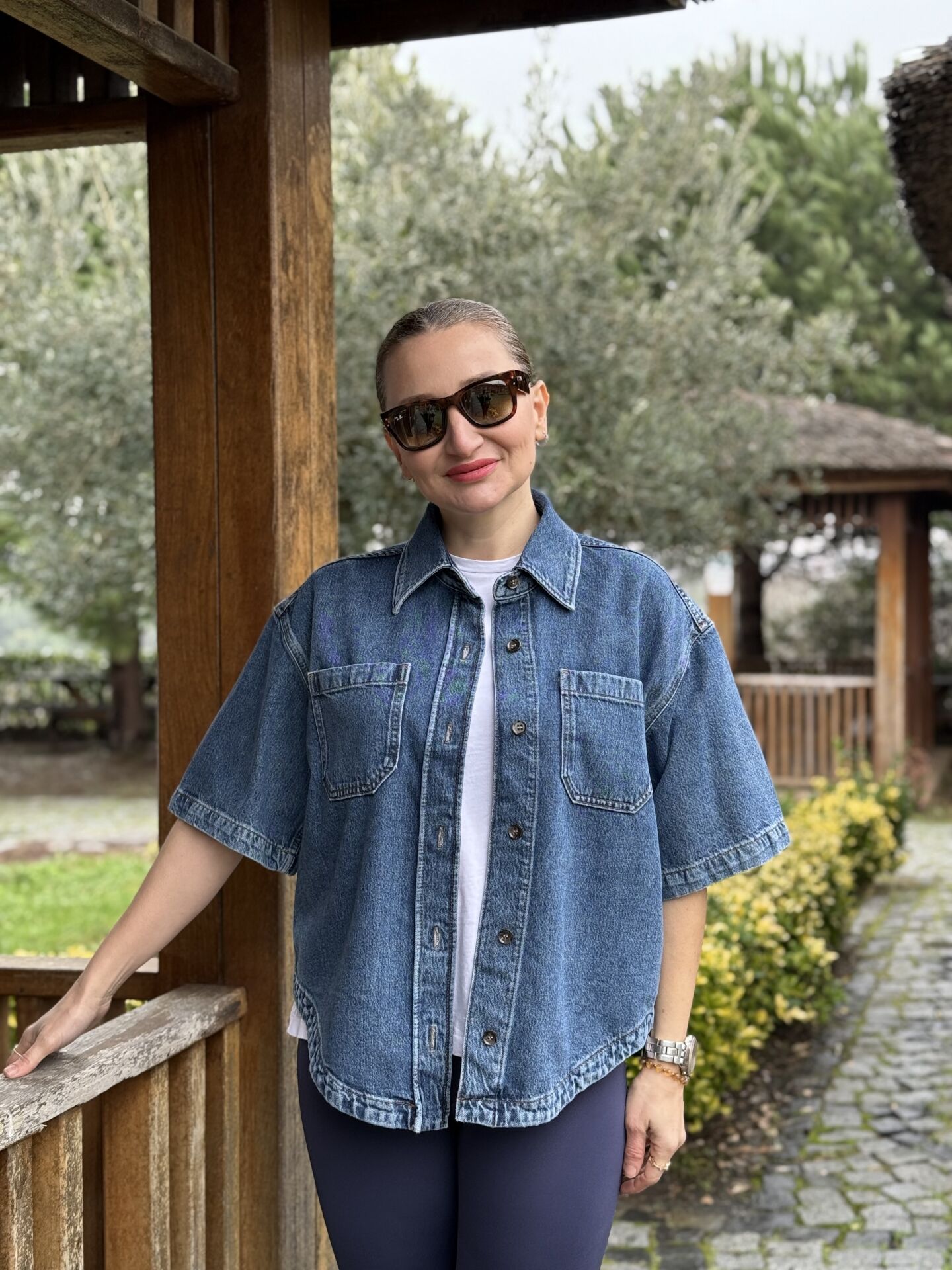 Orjinal Mng kot gömlek mavi