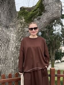 Flamenko ipek oysho etek Takım kahve