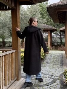 A.Akay Fermuarlı Kuzu Kaşe kap siyah