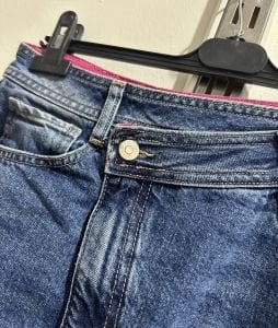 Orjinal marka yırtmaçlı kot etek