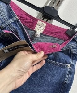 Orjinal marka yırtmaçlı kot etek