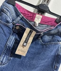 Orjinal marka yırtmaçlı kot etek