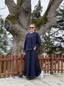 Flamenko ipek oysho etek Takım Lacivert