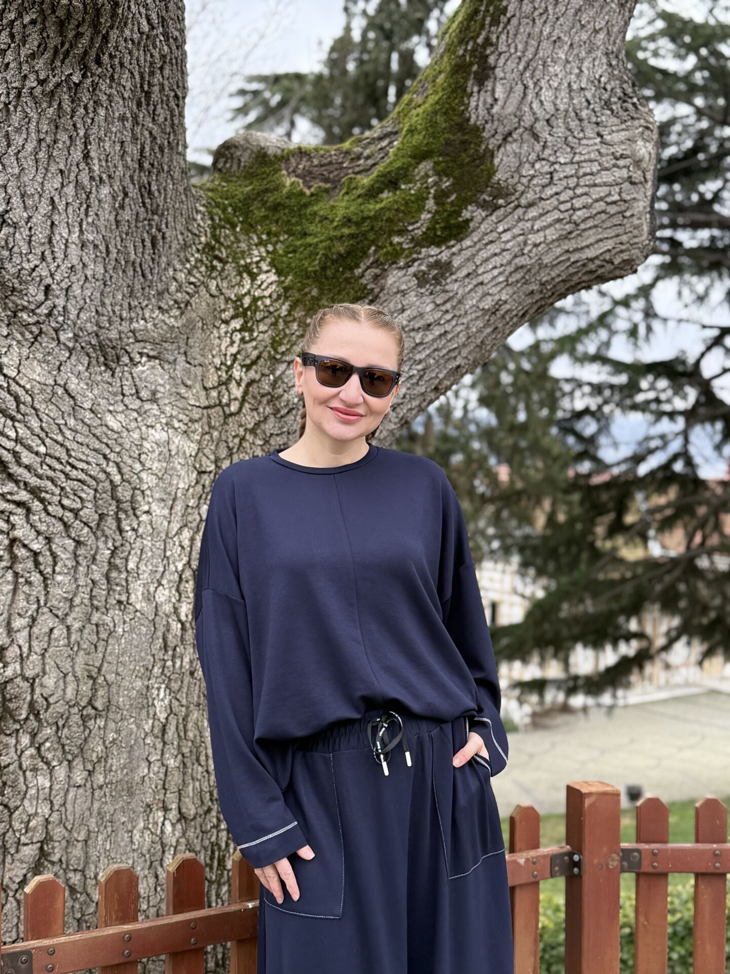 Flamenko ipek oysho etek Takım Lacivert